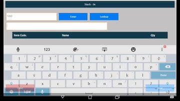 Input stok dan cek laporan stok mesin kasir android POSNDROID XA-10