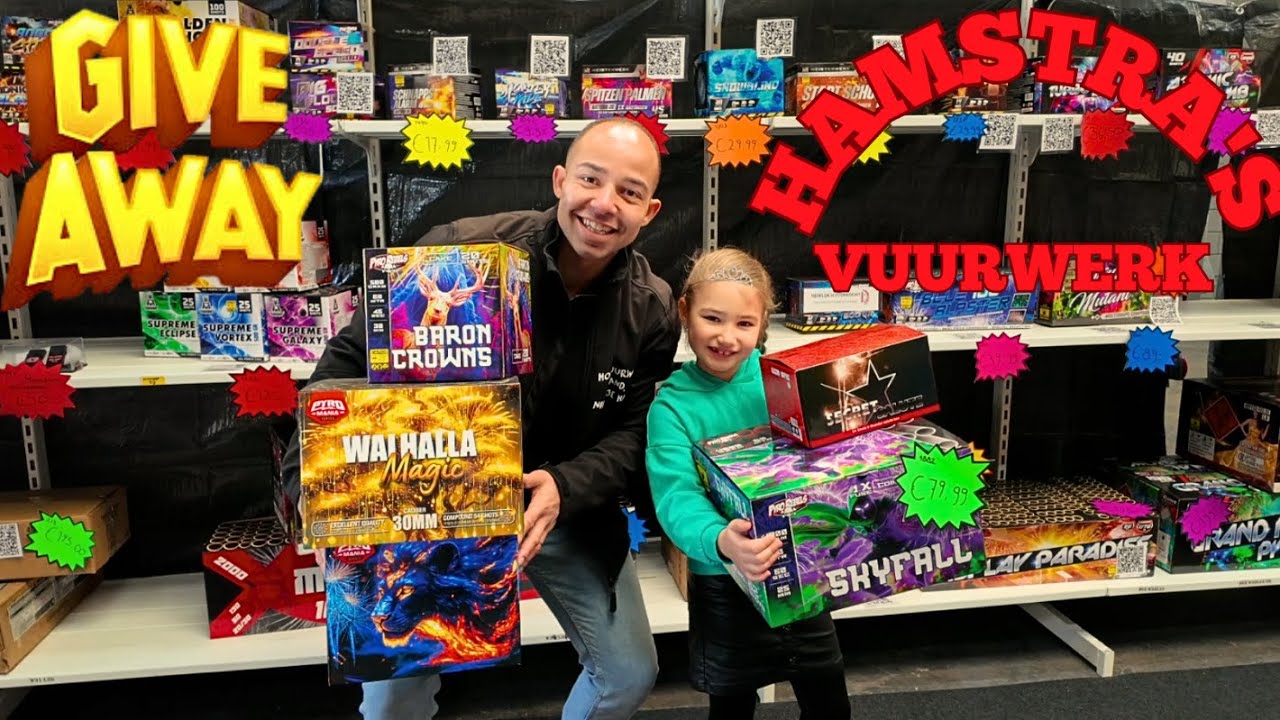 🎆 Vuurwerk shoppen bij Hamstra’s Vuurwerkhal! 🔥  + GIVEAWAY