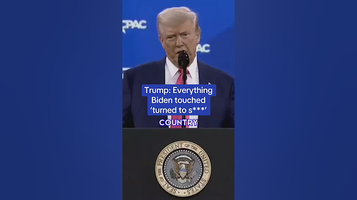 Trump: 'Everything Biden touched turned to s**t'