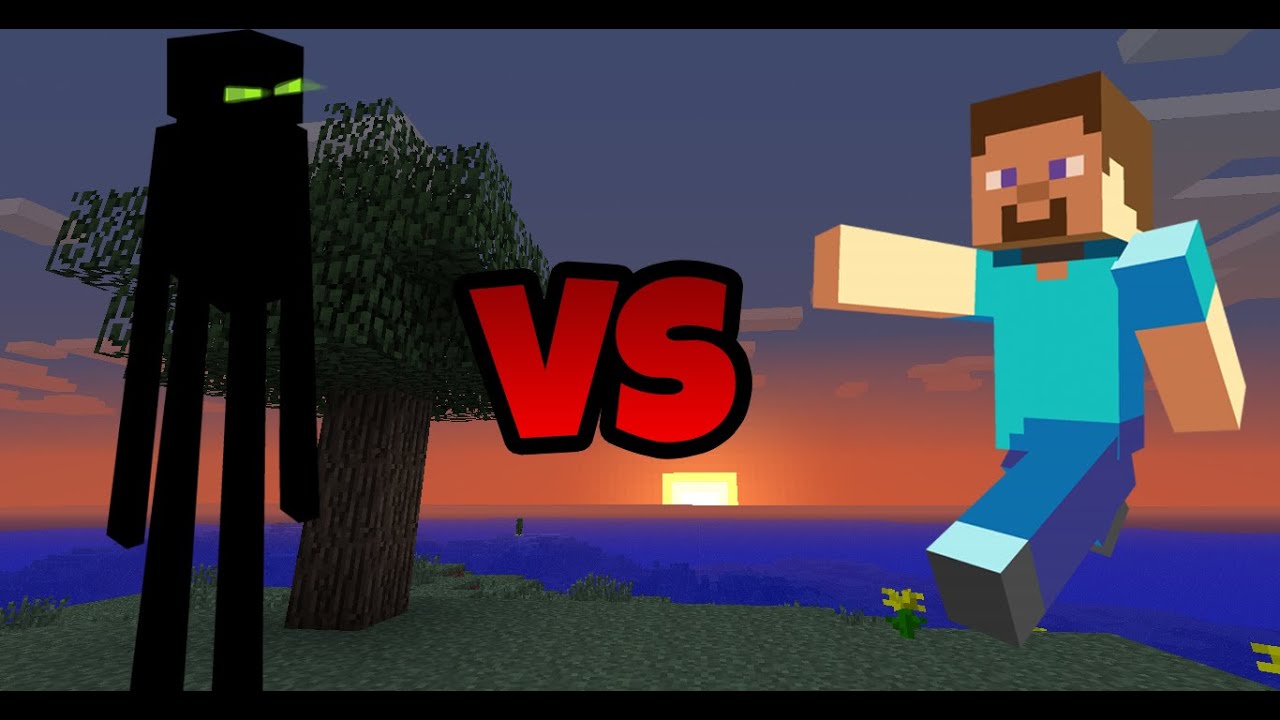 Minecraft Animation Enderman vs Steve - YouTube