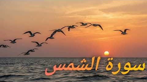 تلاوة هادئة سورة الشمس 🧡🎧