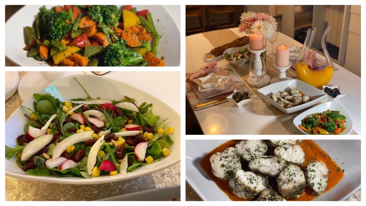 🌸وصفة السمك  بصلصة جديدة و مختلفة + الخضرة سوطي مع سر الحفاظ على لونها🌸 مذاق مثل المطاعم