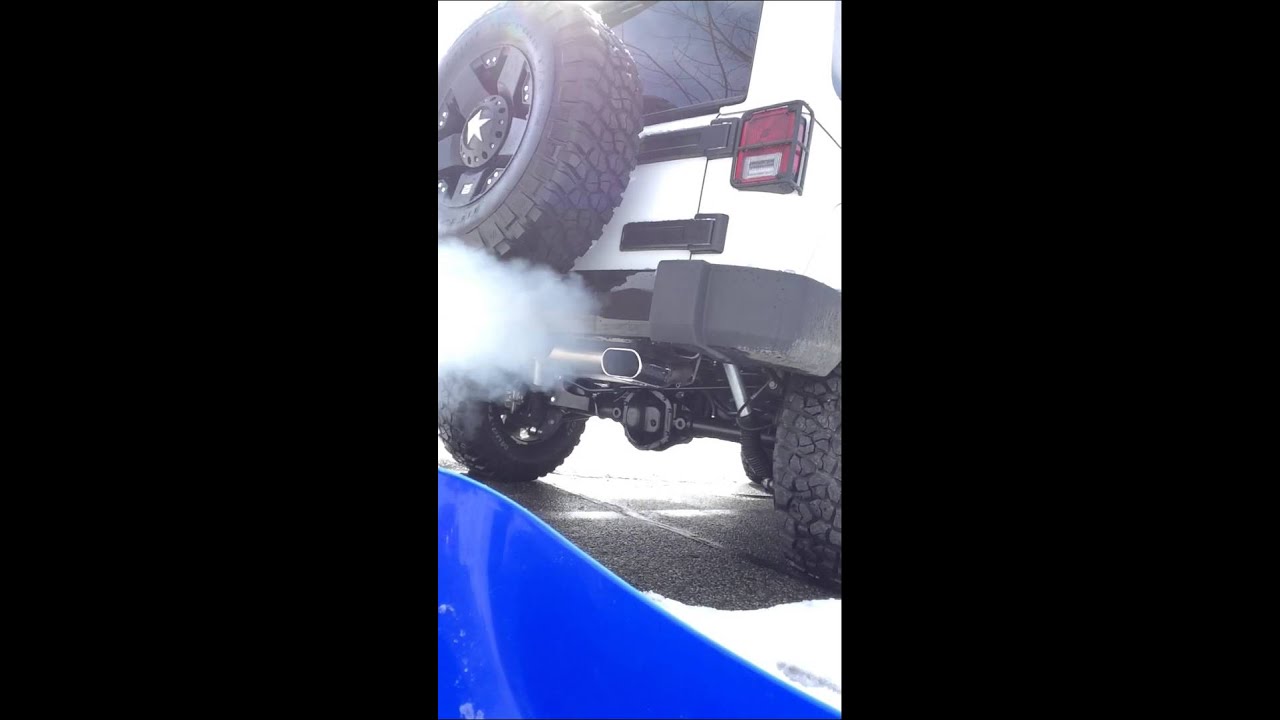 Mopar Exhaust System on 2014 Jeep Wrangler Sahara Unlimited YouTube