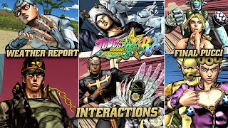 Weather Report and Final Pucci's Interactions | JoJo's Bizarre Adventure: All-Star Battle R