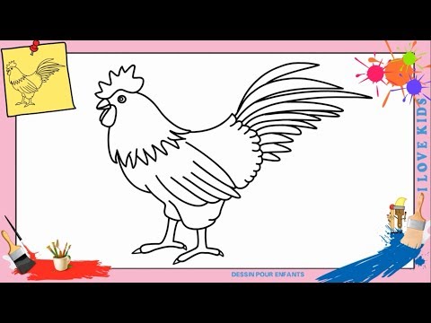 Vidéo: Comment Dessiner Un Coq