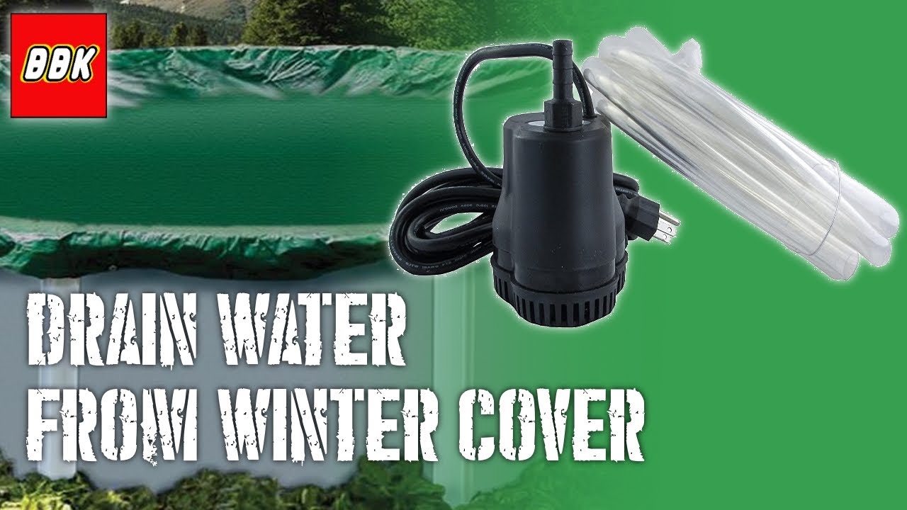 FibroPRO Automatic Electric Swimming Pool Cover Drain Pump Above Below Ground 