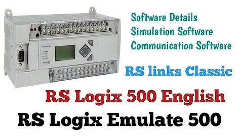RS Logix 500 English |  RS links emulator| Allen Bradley PLC programming Software #plc