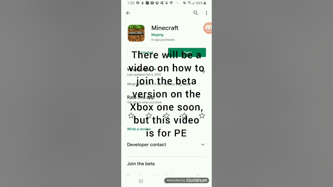 How to play Minecraft Snapshots on Bedrock (PE Video) YouTube