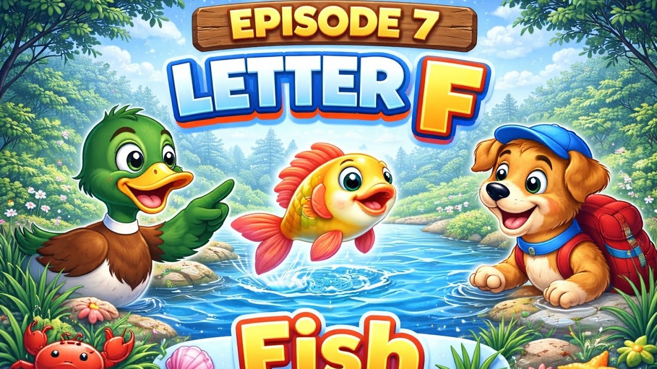 Letter F for Children โ F for Fish ๐ | Alphabet Learning | Episode 7 ...