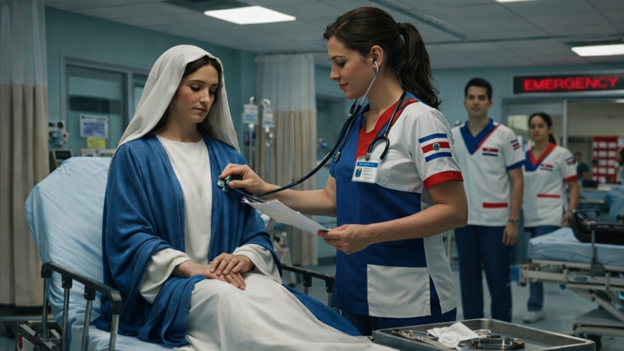 Una enfermera atendió a la Virgen María en la sala de emergencias y escuchó estas palabras increíble