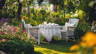 beautiful cottage garden morning 🌳 soft piano for stress relief, deep focus & quiet mind screenshot 5