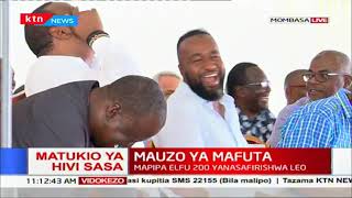 Coast leaders welcome president Uhuru in Mombasa for the launch of Kenya's oil export
