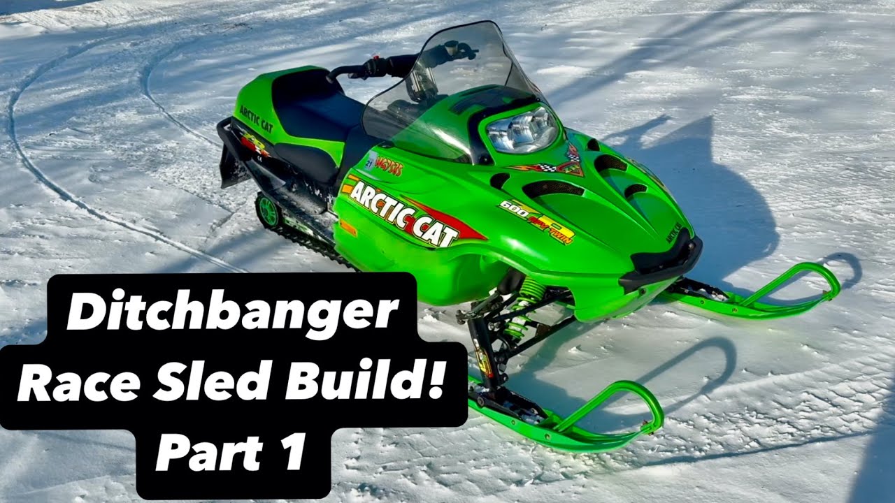 We're Building a DitchBanger Race Sled! Issues already... - YouTube