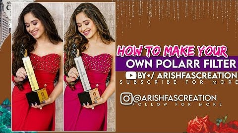 How to make own Filters❤😍||Polarr💕||Arishfa