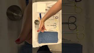 Instruments on an Excision Tray