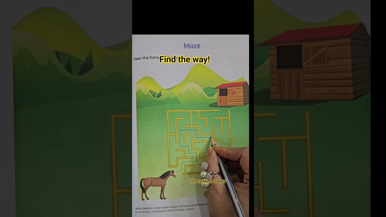 Satisfying Maze puzzle | Help the Horse 🐴 🛖Only smart mind can solve this  🧠 