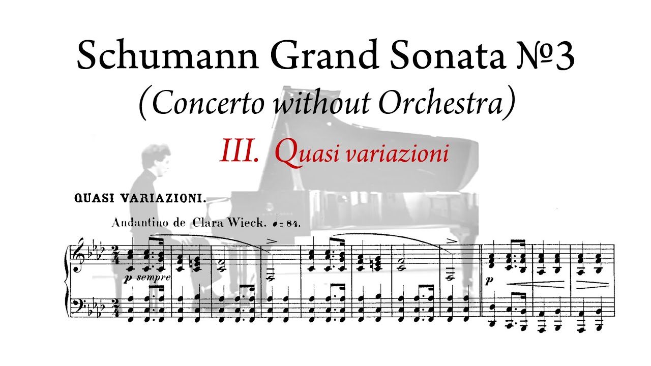 Schumann: Piano Sonata No. 3 in F minor, Op. 14 (Mvt 3)/ Yevgeny
