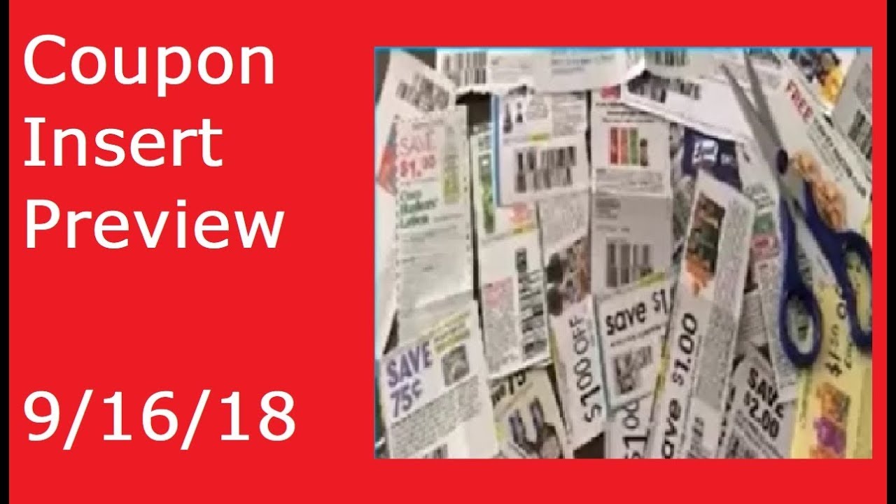 Coupon Insert Preview 9/16/18 (1) RetailMeNot and (1) Smartsource! YouTube