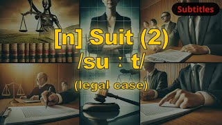 [n] Suit meaning (legal case) with 5 examples