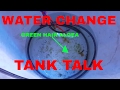 Water change and tank talk .