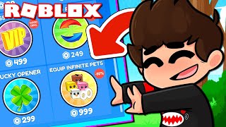 COMPRO EL PASE DE MASCOTAS INFINITAS en SPEED RUN SIMULATOR (Roblox)