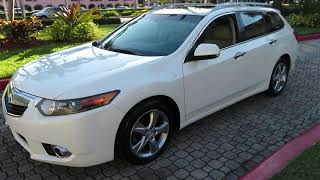 2011 Acura TSX Sport Wagon Rare Clean Carfax Tech Package Pearl White Gorgeous! For Sale!