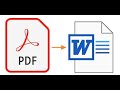 Pdf to word and word to pdf     office word pdf excel