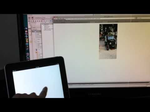 iPad touch gestures and browser web sockets