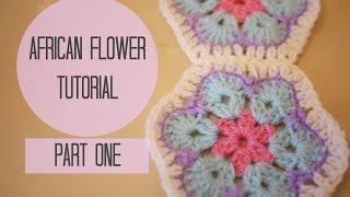 CROCHET: African flower tutorial PART ONE | Bella Coco