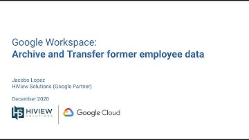 Google Workspace: How to archive and transfer user data (Dec 2020 Interface)
