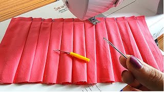 ✅ 4 Very Easy Ways To Make Perfect Pleats For Beginners | Pleating Tips And Tricks | #shorts