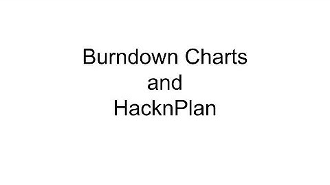 Integrating a burndown chart with a HacknPlan board for game project management