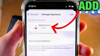How To Add Payment Method on iPhone! [to App Store/Apple Store] screenshot 3
