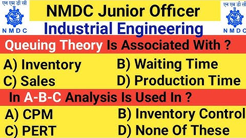 NMDC Junior Officer || Top 20 Industrial Engineering Objective Questions And Answer For All Exams