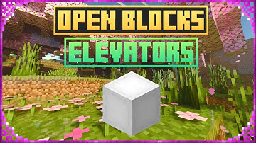 HOW TO USE ELEVATORS IN OPEN BLOCKS ELEVATORS | MINECRAFT BEDRCOK