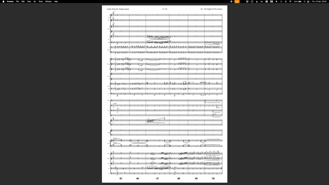 [Transcription] Flight Of The Fairies - Dragon Quest - James Seymour Brett