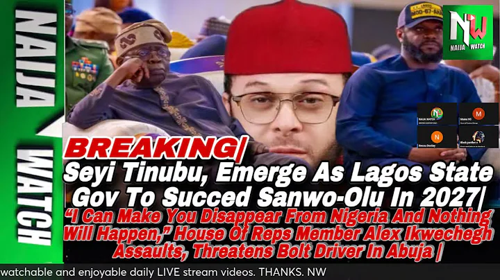 (28-10-24) BREAKING| Seyi Tinubu, Emerge As Lagos State Gov To Succed Sanwo-Olu In 2027|