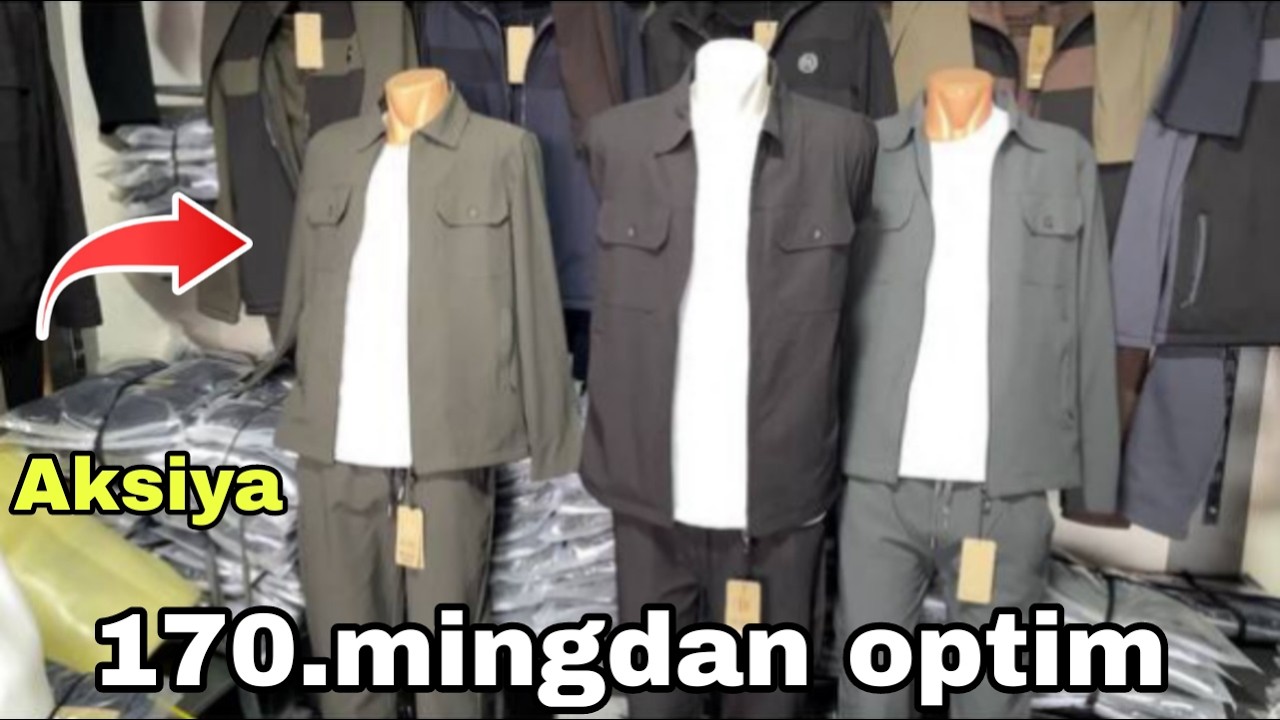 170.mingdan Erkaklar tepa past kiyimi optim pachkaga qo’qon styanka kiyim bozori