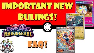 Twilight Masquerade Pokemon TCG FAQ - Important New Pokémon Rulings!! (Pokémon TCG News)