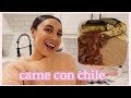 HOW TO MAKE CARNE CON CHILE COOKING WITH  LA CHULA