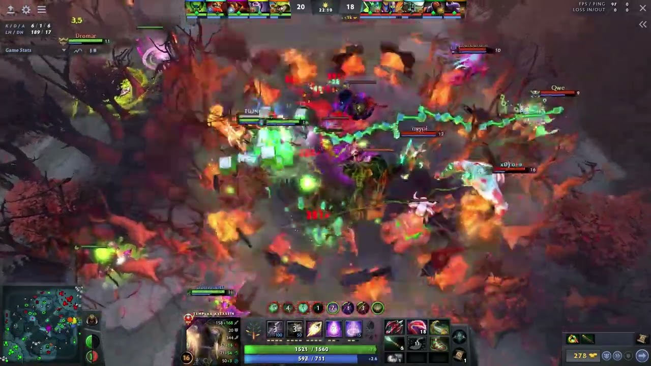 Templar assassins Rampage Dendi 