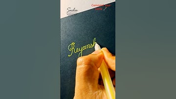 Amazing Cursive Name Reyansh 🖋️💓 #nameart