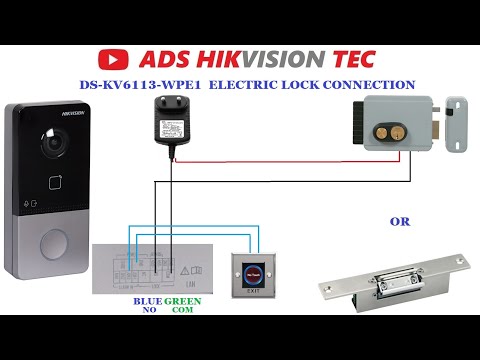 Hikvision IP video intercom DS-KIS603P configuration, LOCK CONNECTION