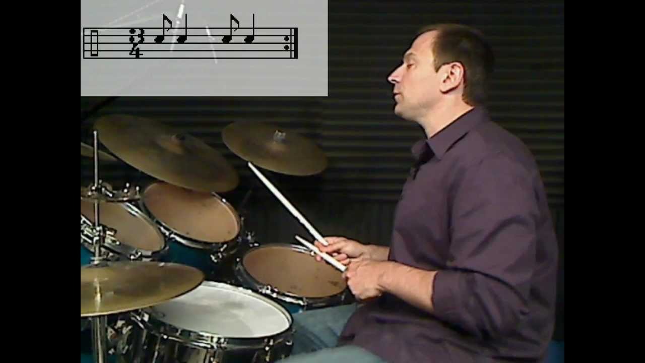 Free Drum Lessons Creating a Drum Solo over an Ostinato Part Three