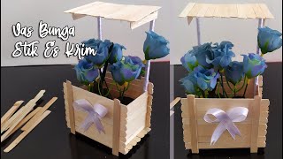 Vas Bunga Dari Stik Es Krim | Kerajinan Bahan Keras Kayu Vas Bunga Dari Stik Es Krim | Kerajinan Bahan Keras Kayu