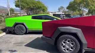 Two beautiful Tesla Cybertrucks