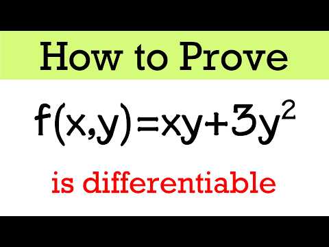 How to show that a multivariable function is differentiable using the definition (example 2)