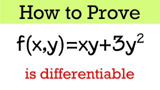 How to show that a multivariable function is differentiable using the definition (example 2)