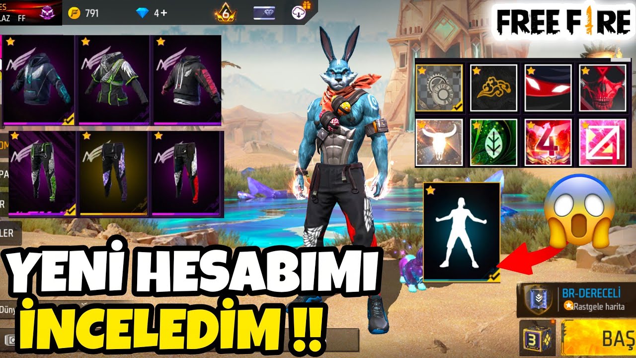 YENİ FREE FİRE HESABIM !  - EN ESKİ İFADELERDEN BİRİ VAR 😱 - ESKİ SEÇKİNLİ HESAP İNCELEME FREE FİRE