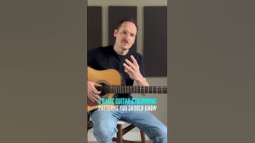 3 basic guitar strumming patterns you should know. #rhythmguitar #guitarlesson #shorts #guitar